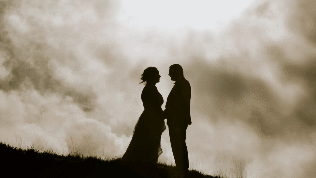 Ali & Brendan in the Wicklow Mountains – post-wedding session for their Poulaphouca House wedding film